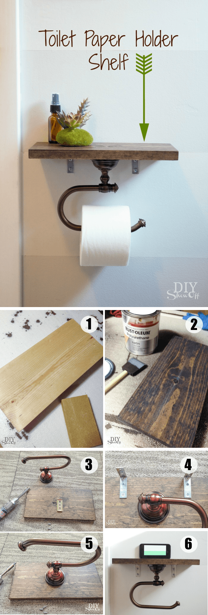 DIY Toilet Paper Holder - DIY Danielle®
